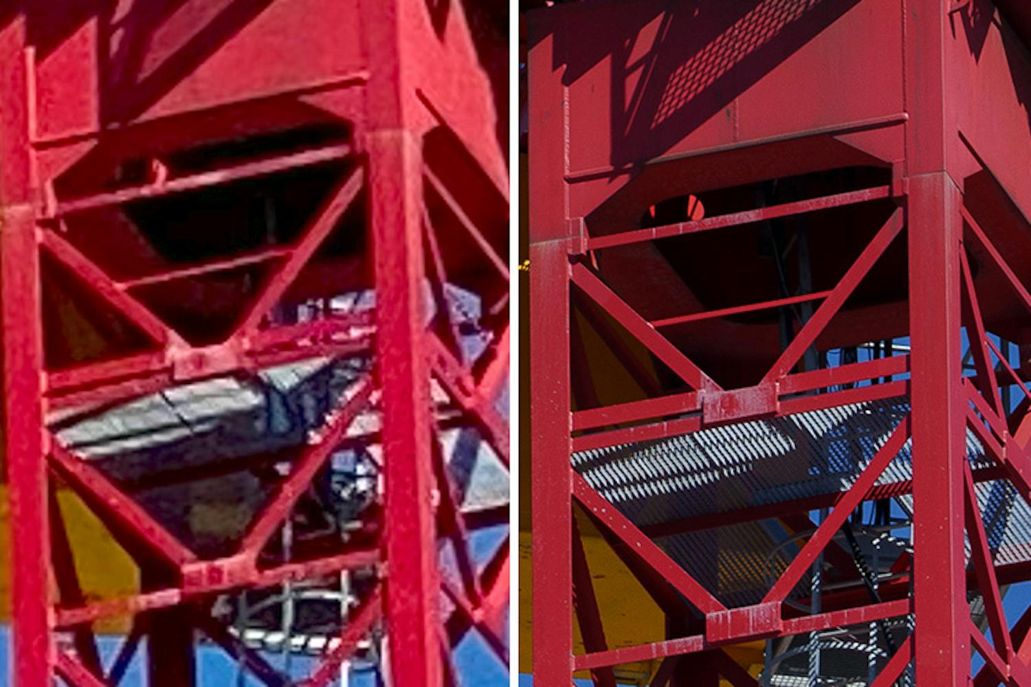 telefon vs kamera zoom udsnit Detaljbild på avstånd